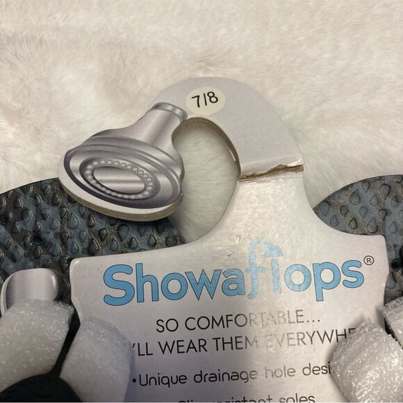 Showaflops Sandals Tire Track Water Flip Flop Shoes Size 7 8 - Picture 3 of 10